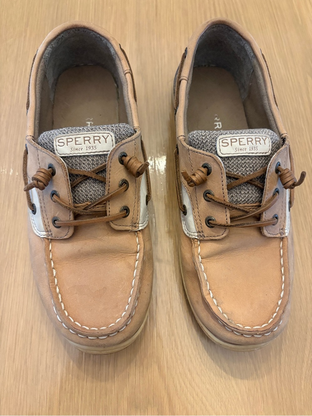 Kids Sperry Songfish Leather Boat Shoes